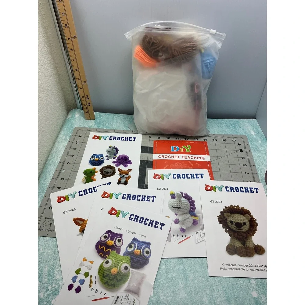 DIY Crochet Kit Amigurumi Animal‎ Crochet Set Beginners Complete Craft Project
